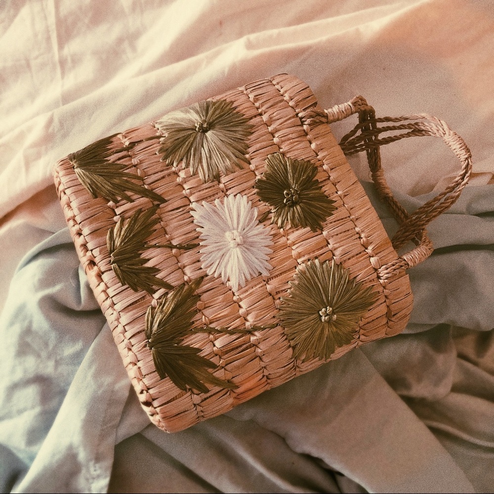 Flower Weaved Purse